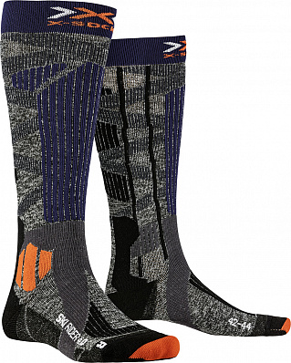 X-Socks Ski Rider 4.0 (Stone grey/Melange blue)